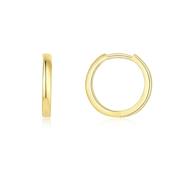 Minimalist Hoop Tragus Geometric Jewellery 9ct Gold Hoop Cartilage. Solid Gold Square Hoop Earring Helix Gold Jewelry